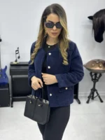 کت پشمی آسترکشی‌ شده زنانه کد SA-374 - تصویر 3