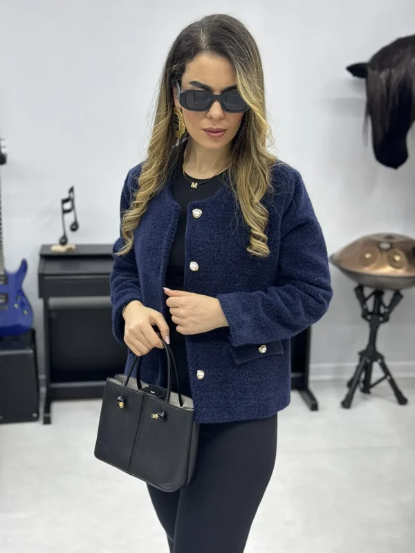 کت پشمی آسترکشی‌ شده زنانه کد SA-374 - تصویر 3