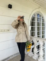 ترنچ کت آسترکشی‌ شده کد SA-292