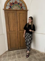 شومیز لینن با شلوار هندی سنبادی کد SA-404-1
